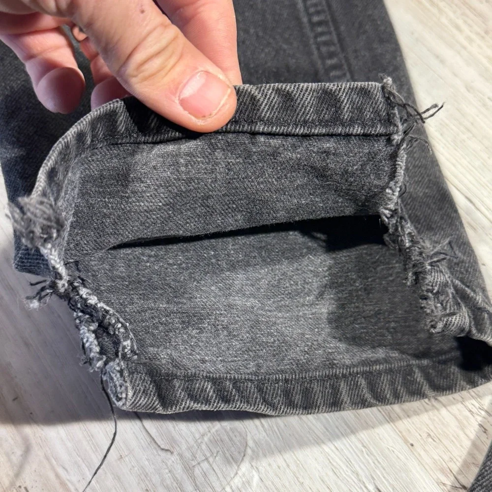 VTG Levi's 550 Jeans Men 32x32 Orange‎ Tab Black Relaxed Fit 90s *READ*
